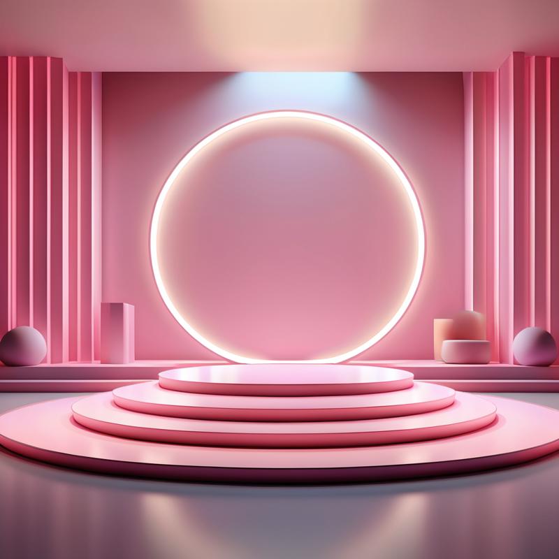 00066-745406067-pink theme,_realistic,3d,c4d rendering,spotlight,shining,shadows,booth,_lora_booth_0.75_,.png